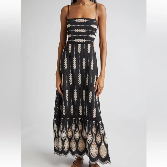 NWT New JOHANNA ORTIZ Nostalgica Midi Dress Size 2 - Picture 2 of 5